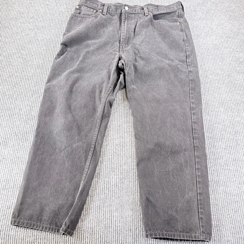Levis 550 Relaxed Fit Tapered Leg Jeans Mens 40x30 Faded Black Charcoal Denim